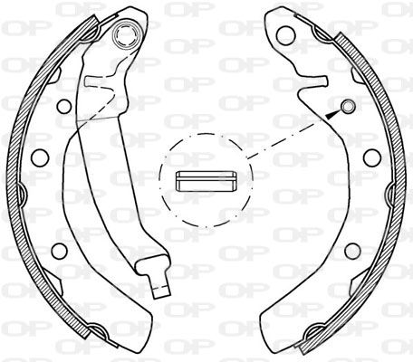 OPEN PARTS stabdžių trinkelių komplektas BSA2032.00